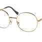 Miu Miu MU53TV Round Eyeglasses  5AK1O1-GOLD 51-19-140 - Color Map gold