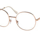 Miu Miu MU53TV Round Eyeglasses  SVF1O1-ROSE GOLD 51-19-140 - Color Map pink