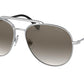Miu Miu CORE COLLECTION MU53VS Round Sunglasses  1BC5O0-SILVER 57-16-140 - Color Map silver