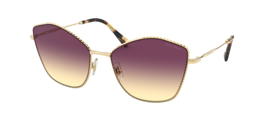 Miu Miu CORE COLLECTION MU60VS Cat Eye Sunglasses  5AK09B-GOLD 60-18-140 - Color Map gold