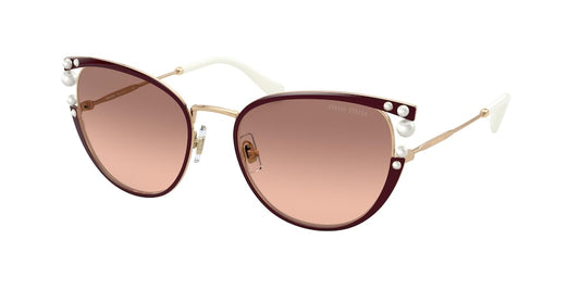 Miu Miu CORE COLLECTION MU62VS Cat Eye Sunglasses  04G0A5-BORDEAUX 55-19-140 - Color Map bordeaux