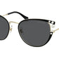 Miu Miu CORE COLLECTION MU62VS Cat Eye Sunglasses  AAV5S0-BLACK 55-19-140 - Color Map black