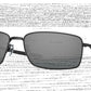 Oakley SQUARE WIRE OO4075 Rectangle Sunglasses  407513-POLISHED BLACK 60-17-123 - Color Map black