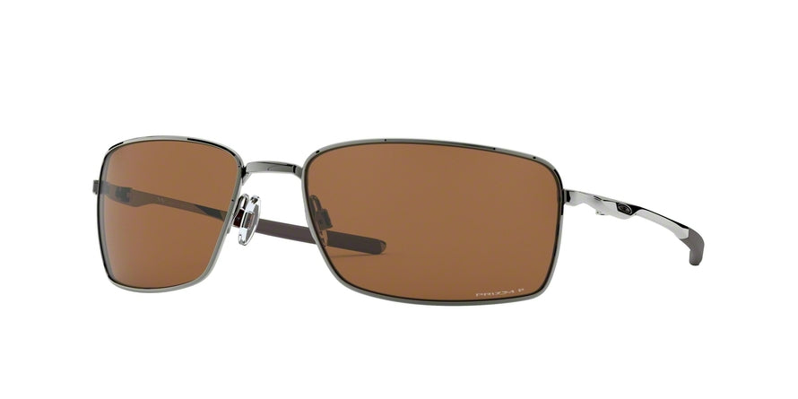 Oakley SQUARE WIRE OO4075 Rectangle Sunglasses  407514-TUNGSTEN 60-17-123 - Color Map brown