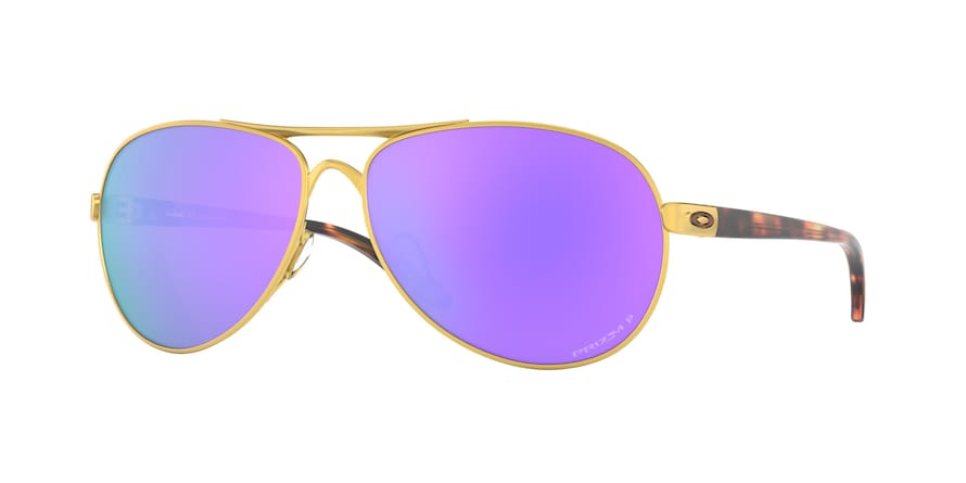 Oakley FEEDBACK OO4079 Pilot Sunglasses  407939-SATIN GOLD 59-13-135 - Color Map gold