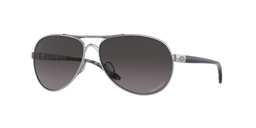 Oakley FEEDBACK OO4079 Pilot Sunglasses  407940-POLISHED CHROME 59-13-135 - Color Map silver