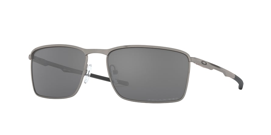 Oakley CONDUCTOR 6 OO4106 Rectangle Sunglasses  410602-LEAD 58-16-136 - Color Map silver