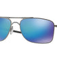 Oakley GAUGE 8 OO4124 Rectangle Sunglasses  412406-MATTE GUNMETAL 62-17-136 - Color Map grey