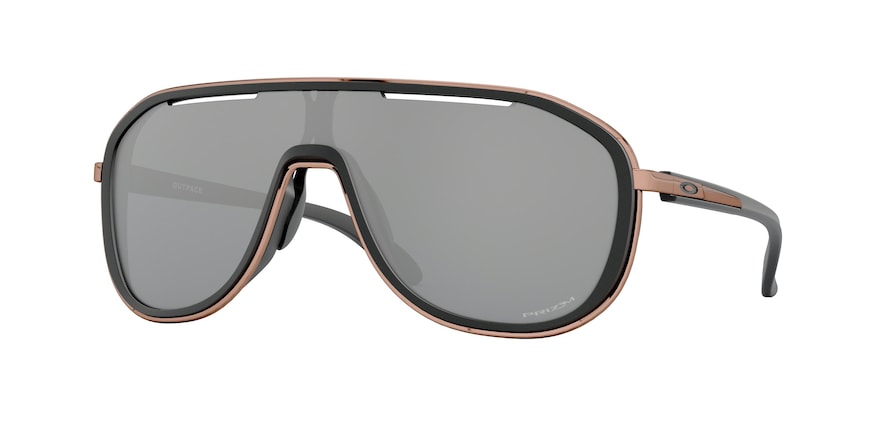 Oakley OUTPACE OO4133 Rectangle Sunglasses  413307-VELVET BLACK 26-126-129 - Color Map black