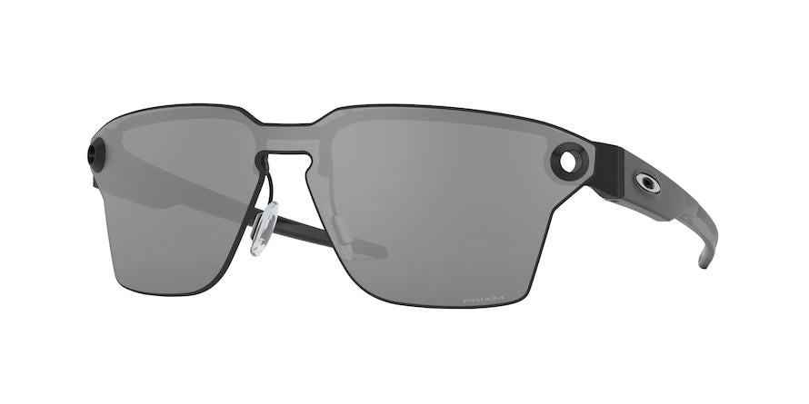 Oakley LUGPLATE OO4139 Square Sunglasses  413902-SATIN BLACK 39-139-128 - Color Map black