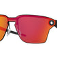 Oakley LUGPLATE OO4139 Square Sunglasses  413904-POLISHED BLACK 39-139-128 - Color Map black