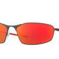 Oakley WHISKER OO4141 Oval Sunglasses  414102-MATTE GUNMETAL 60-16-130 - Color Map silver