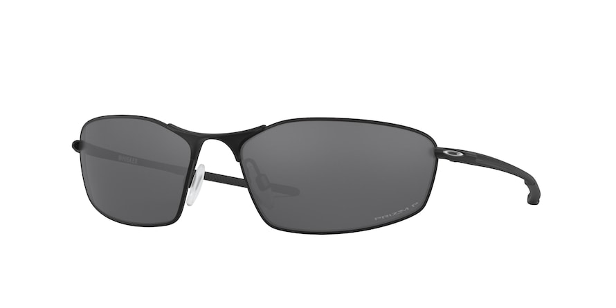 Oakley WHISKER OO4141 Oval Sunglasses  414103-SATIN BLACK 60-16-130 - Color Map black