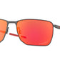 Oakley EJECTOR OO4142 Rectangle Sunglasses  414202-MATTE GUNMETAL 58-16-139 - Color Map silver