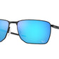 Oakley EJECTOR OO4142 Rectangle Sunglasses  414212-SATIN BLACK 58-16-139 - Color Map black