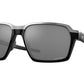 Oakley PARLAY OO4143 Rectangle Sunglasses  414302-POLISHED BLACK 58-16-145 - Color Map silver