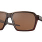 Oakley PARLAY OO4143 Rectangle Sunglasses  414306-MATTE ROOTBEER 58-16-145 - Color Map brown