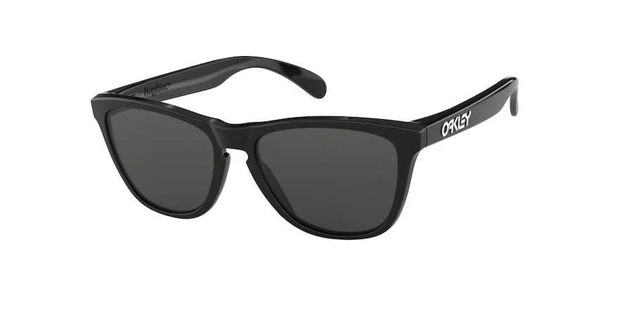 Oakley FROGSKINS OO9013 Square Sunglasses  24-306-POLISHED BLACK 55-17-139 - Color Map black