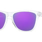 Oakley FROGSKINS OO9013 Square Sunglasses  9013H7-POLISHED CLEAR 55-17-139 - Color Map clear