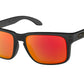 Oakley HOLBROOK OO9102 Square Sunglasses  9102E2-MATTE BLACK 55-18-137 - Color Map black