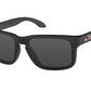 Oakley HOLBROOK OO9102 Square Sunglasses  9102E6-MATTE BLACK 55-18-137 - Color Map black