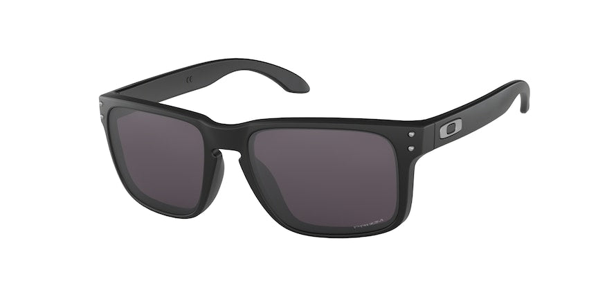 Oakley HOLBROOK OO9102 Square Sunglasses  9102E8-MATTE BLACK 55-18-137 - Color Map black