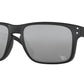 Oakley HOLBROOK OO9102 Square Sunglasses  9102L0-MATTE BLACK 55-18-137 - Color Map black