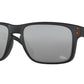 Oakley HOLBROOK OO9102 Square Sunglasses  9102L9-MATTE BLACK 55-18-137 - Color Map black