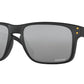 Oakley HOLBROOK OO9102 Square Sunglasses  9102O1-MATTE BLACK 55-18-137 - Color Map black