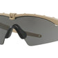 Oakley SI BALLISTIC M FRAME 3.0 OO9146 Rectangle Sunglasses  914605-DARK BONE 32-132-135 - Color Map brown