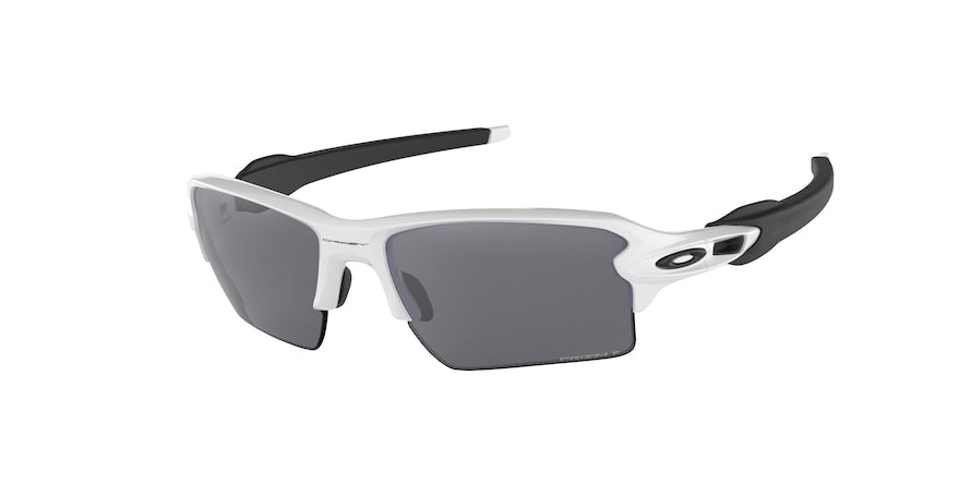 Oakley FLAK 2.0 XL OO9188 Rectangle Sunglasses  918881-POLISHED WHITE 59-12-133 - Color Map white