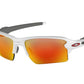 Oakley FLAK 2.0 XL OO9188 Rectangle Sunglasses  918893-POLISHED WHITE 59-12-133 - Color Map white