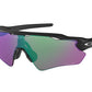 Oakley RADAR EV PATH OO9208 Rectangle Sunglasses  920844-POLISHED BLACK 38-138-128 - Color Map black