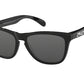 Oakley FROGSKINS (A) OO9245 Rectangle Sunglasses  924562-POLISHED BLACK 54-17-138 - Color Map black