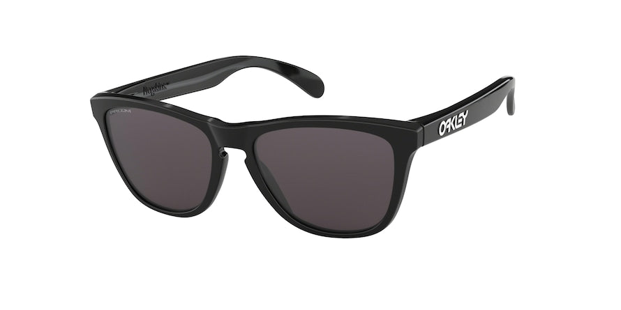 Oakley FROGSKINS (A) OO9245 Rectangle Sunglasses  924575-POLISHED BLACK 54-17-138 - Color Map black