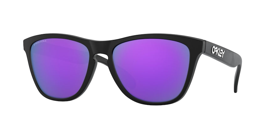 Oakley FROGSKINS (A) OO9245 Rectangle Sunglasses  924595-MATTE BLACK 54-17-138 - Color Map black