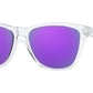 Oakley FROGSKINS (A) OO9245 Rectangle Sunglasses  924596-POLISHED CLEAR 54-17-138 - Color Map clear