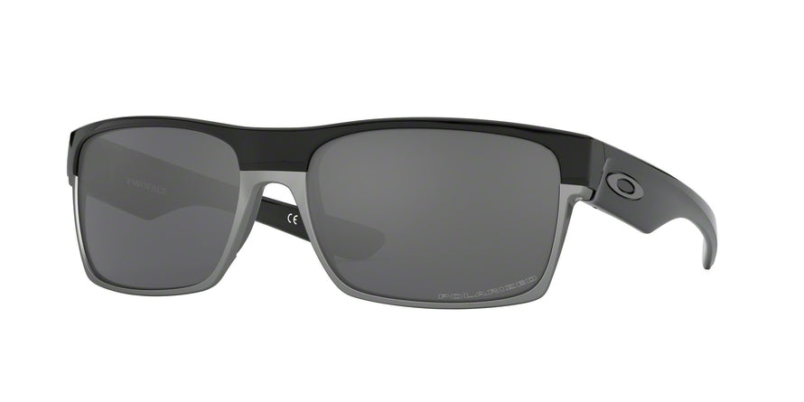 Oakley TWOFACE (A) OO9256 Rectangle Sunglasses  925606-POLISHED BLACK 60-16-139 - Color Map black