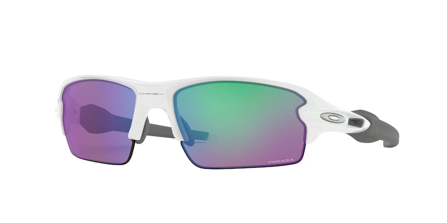 Oakley FLAK 2.0 (A) OO9271 Rectangle Sunglasses  927110-POLISHED WHITE 61-12-133 - Color Map white