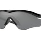 Oakley M2 FRAME XL OO9343 Irregular Sunglasses  934320-POLISHED BLACK 45-145-121 - Color Map black