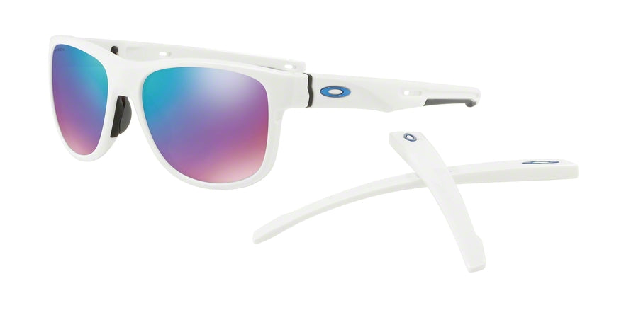 Oakley CROSSRANGE R OO9359 Square Sunglasses  935905-POLISHED WHITE 57-17-137 - Color Map white
