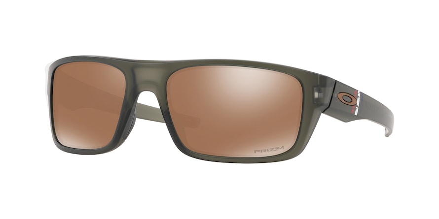 Oakley DROP POINT OO9367 Rectangle Sunglasses  936719-MATTE OLIVE INK 60-18-132 - Color Map green