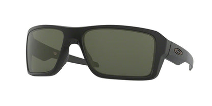Oakley DOUBLE EDGE OO9380 Rectangle Sunglasses  938001-MATTE BLACK 66-17-128 - Color Map black