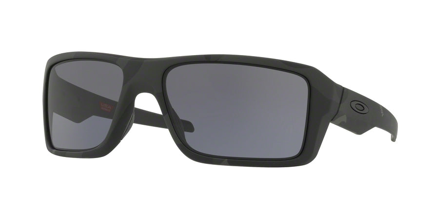 Oakley DOUBLE EDGE OO9380 Rectangle Sunglasses  938011-MULTICAM BLACK 66-17-128 - Color Map black