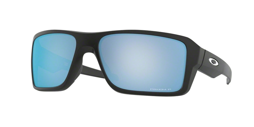 Oakley DOUBLE EDGE OO9380 Rectangle Sunglasses  938013-MATTE BLACK 66-17-128 - Color Map black