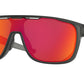 Oakley CROSSRANGE SHIELD OO9387 Rectangle Sunglasses  938713-MATTE GREY SMOKE 31-131-137 - Color Map grey