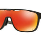 Oakley CROSSRANGE SHIELD (A) OO9390 Rectangle Sunglasses  939006-MATTE BLACK PRIZMATIC 31-131-137 - Color Map black
