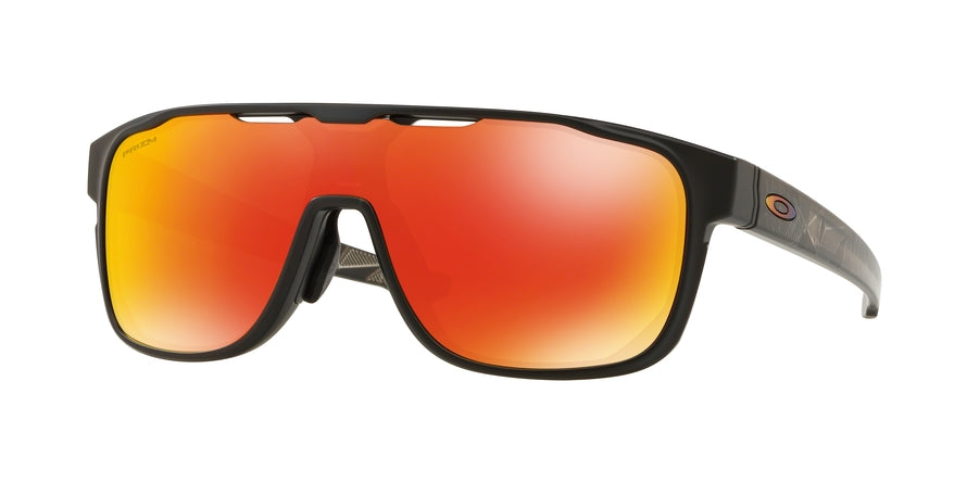 Oakley CROSSRANGE SHIELD (A) OO9390 Rectangle Sunglasses  939006-MATTE BLACK PRIZMATIC 31-131-137 - Color Map black