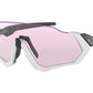 Oakley FLIGHT JACKET OO9401 Rectangle Sunglasses  940103-MATTE GREY 37-137-136 - Color Map grey