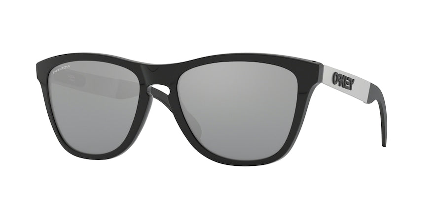 Oakley FROGSKINS MIX (A) OO9428F Round Sunglasses  942803-POLISHED BLACK 55-17-140 - Color Map black
